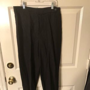 Womens Size 5/6 Express Linen Black Long Pants